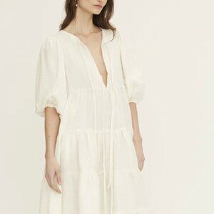 FIL DE VIE MEDINA DRESS IN CREAM - SIZE LARGE